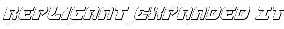 Replicant Expanded Italic字体转换